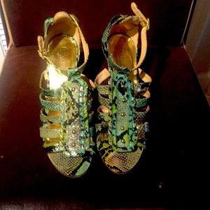 Coach Snakeskin Heels 👠